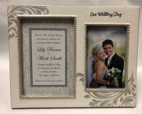 Wedding Day Picture Frame