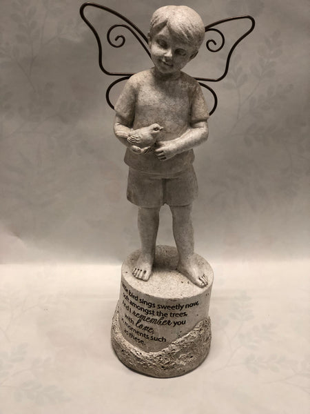 Boy With Wire Wings Figurine