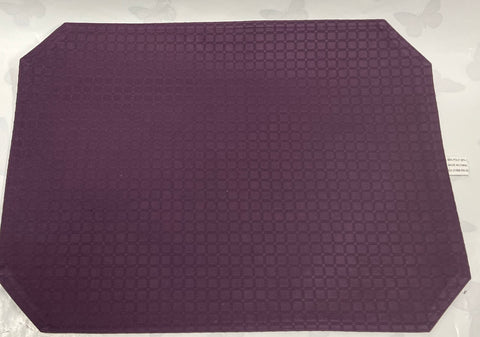 Purple Check Cloth Placemat
