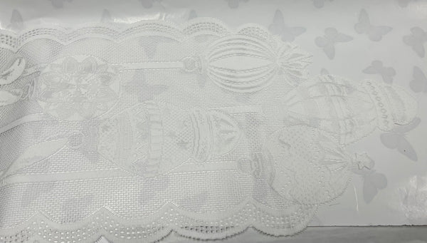 Runner -Ornaments - White