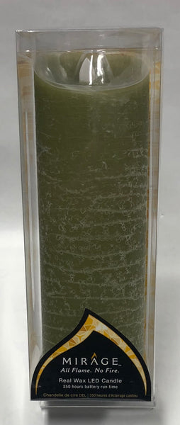 Mirage -Battery Candle -Slate Green