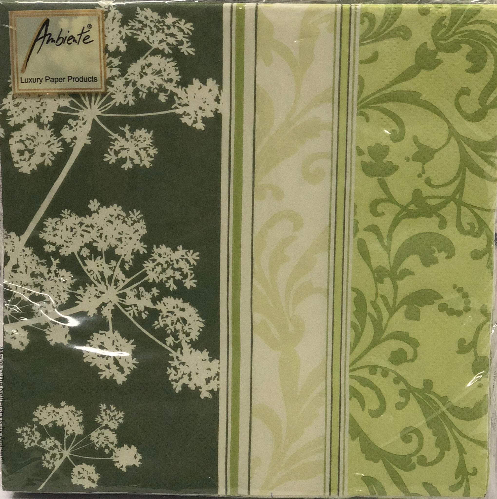 Luncheon Napkin- Shades of green