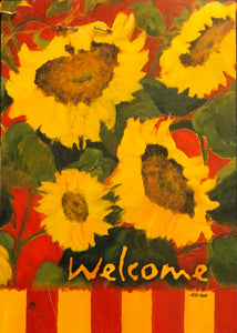 Summer Sunflowers - Large Flag