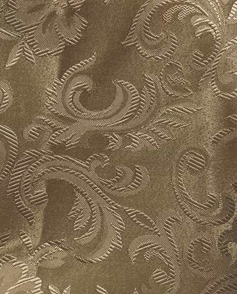Table Cloth- Jacquard -Mocha - Scalloped Edge