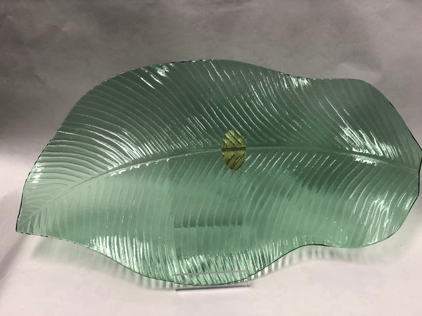 Large Green Leaf Serving Platter