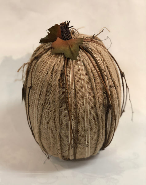 Burlap Pumpkin