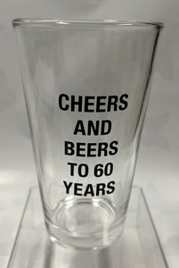 60 Years Pint Glass