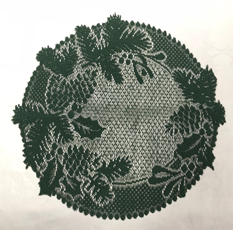 Doily -Winter Green