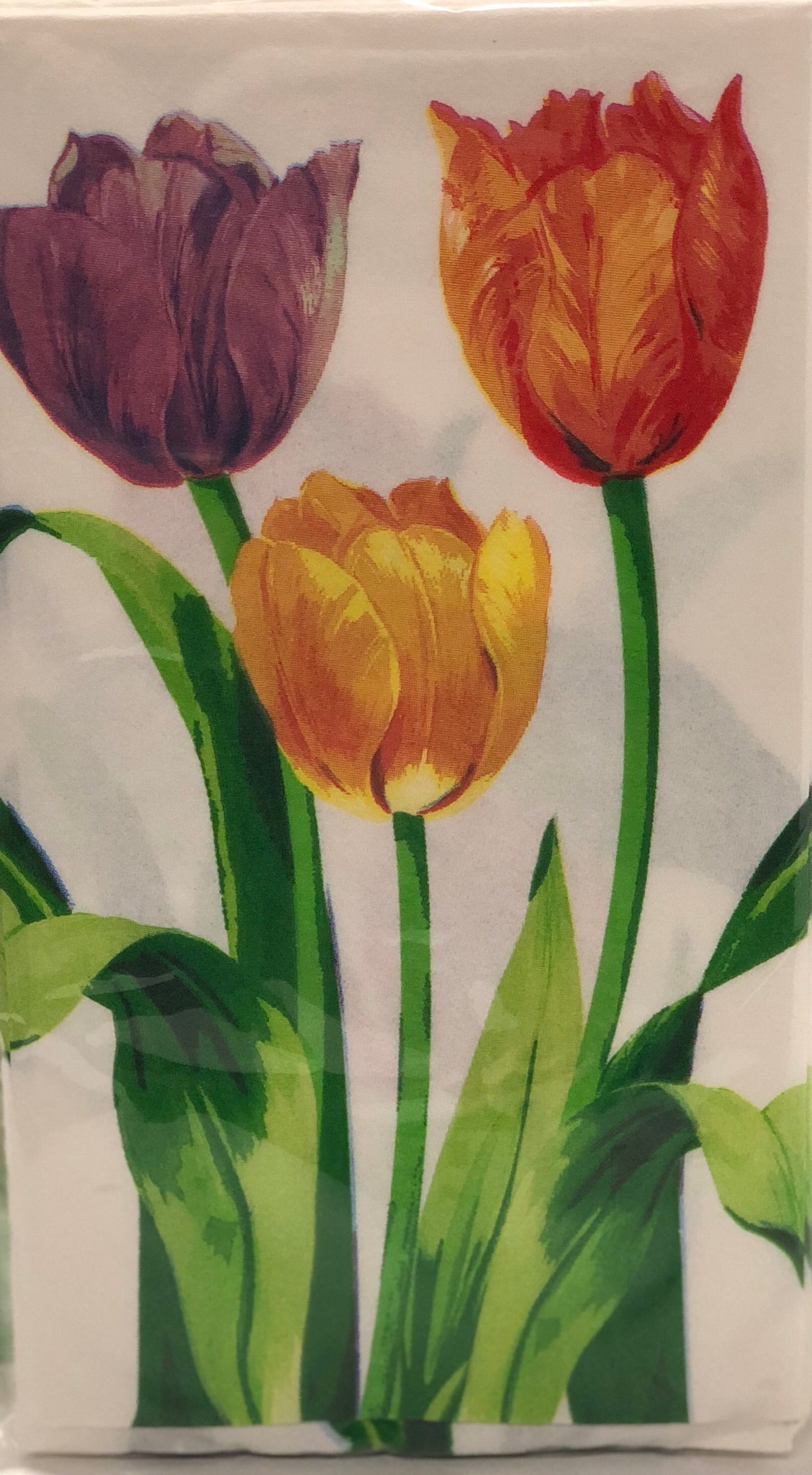 Guest Towel Napkin- Bright tulips
