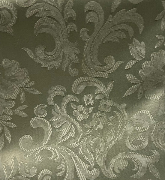 Table Cloth- Jacouard - Moss - Scalloped Edge