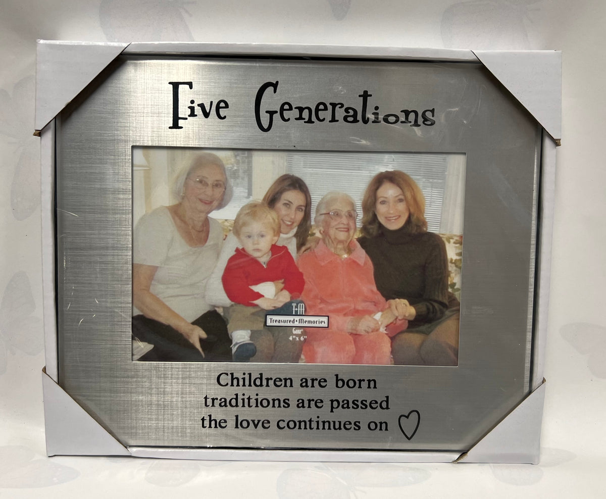 Generations Picture Frame - Five Generations – Keepsakes and Memories Inc.