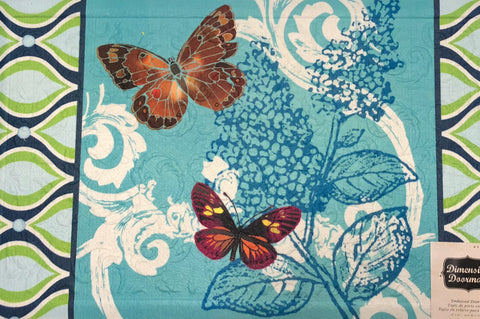 Pretty Pattern Butterflies Mat - Large Embossed