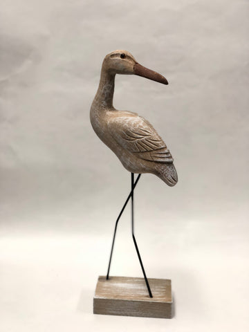 Wooden Bird -Crane -Shorter