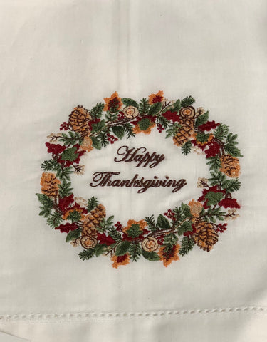 Happy Thanksgiving Decorative Tea Towel