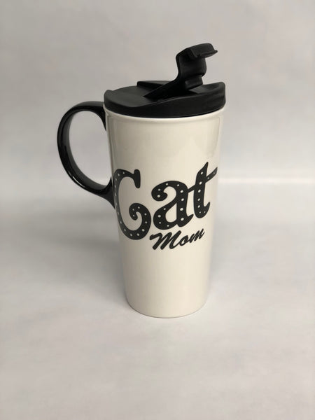 Cat Mom Travel Mug