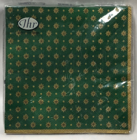 Luncheon Napkin- All Over Stars- Green