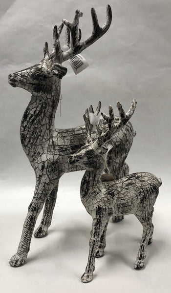 Crackle Deer Figurine