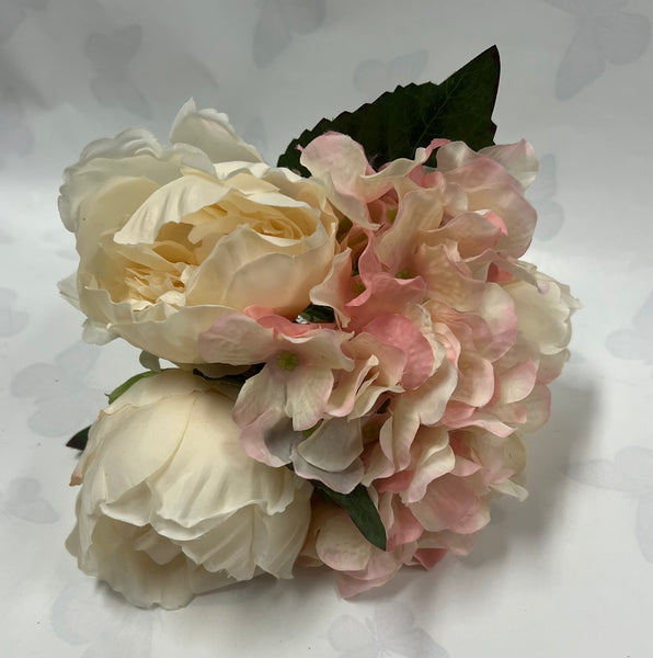 Peony and Hydrangea Bouquet -Light Pink