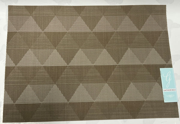 Brown Geometric Placemat