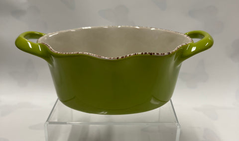 Green Ramekin -Oval