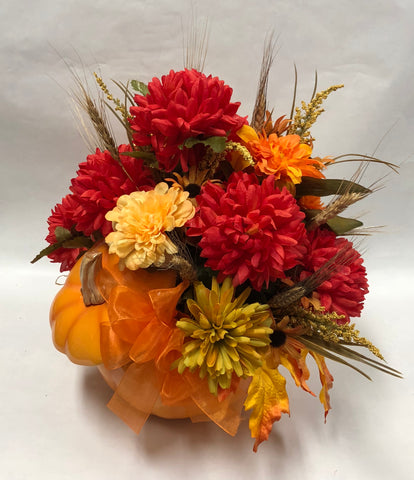 Artificial Pumpkin Celebration Arrangement