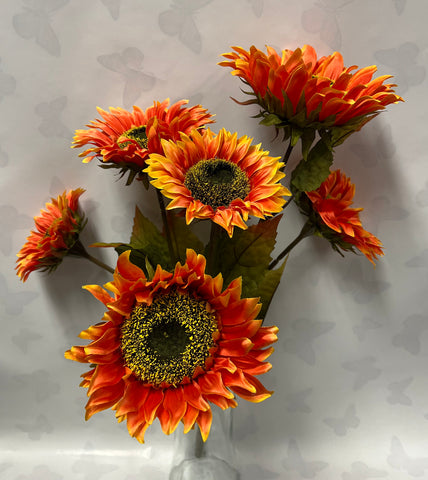 Large Sunflower Bush -Orange