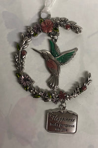 Hummingbird Ornament - Happiness
