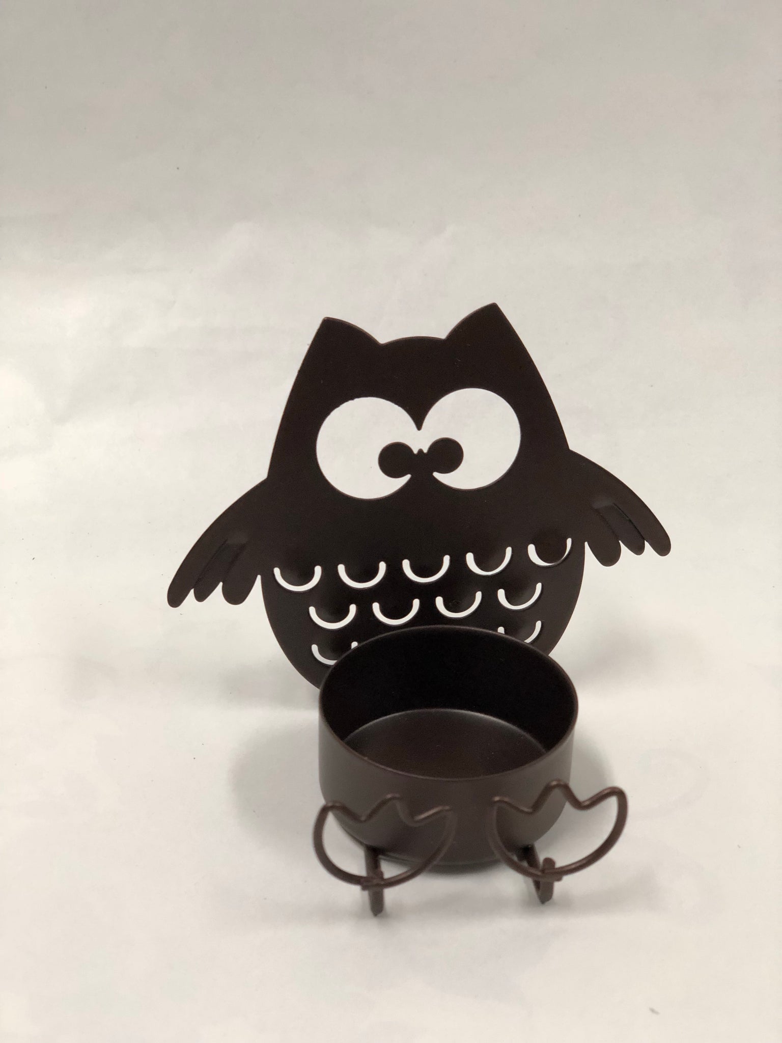 Owl Tea Light Candle Holder