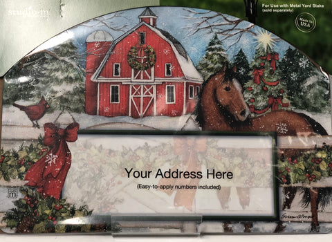 Magnetic Yard Sign -Christmas On The Farm