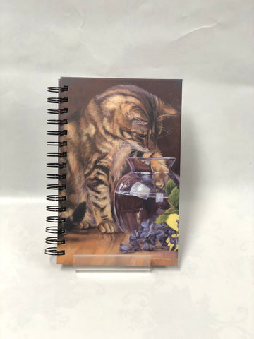 Hardcover Journal -Paw In The Vase