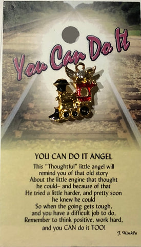 You Can Do It Angel Pin