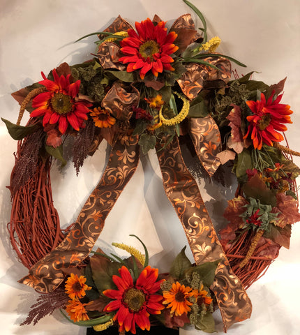 Sunflower Grapevine Wreath