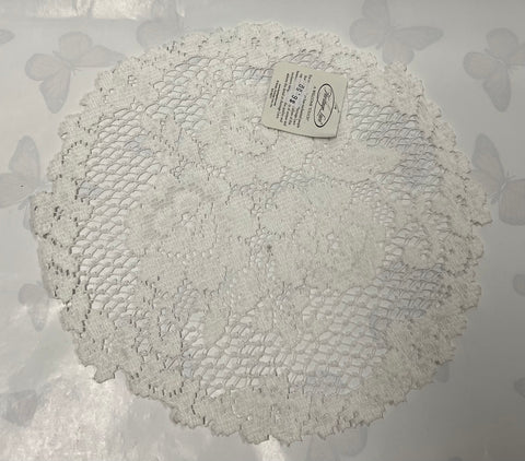 Doily -Victorian Rose -White
