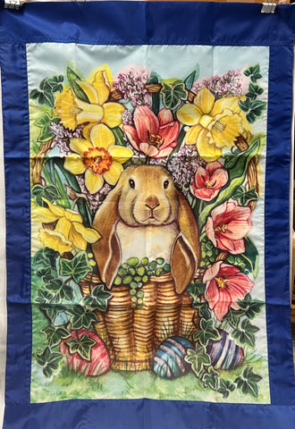 Bunny Blooms - Large Flag
