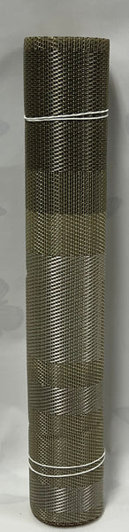 Woven Vinyl Table Runner -Taupe and Black