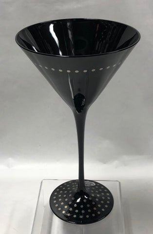 Black Martini Glass