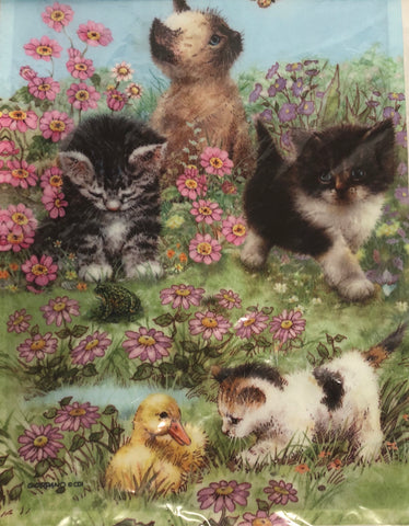 Meadow Kittens -Large Flag