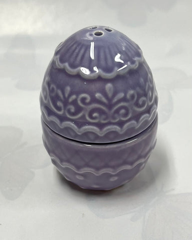 Purple Egg Salt And Pepper Set