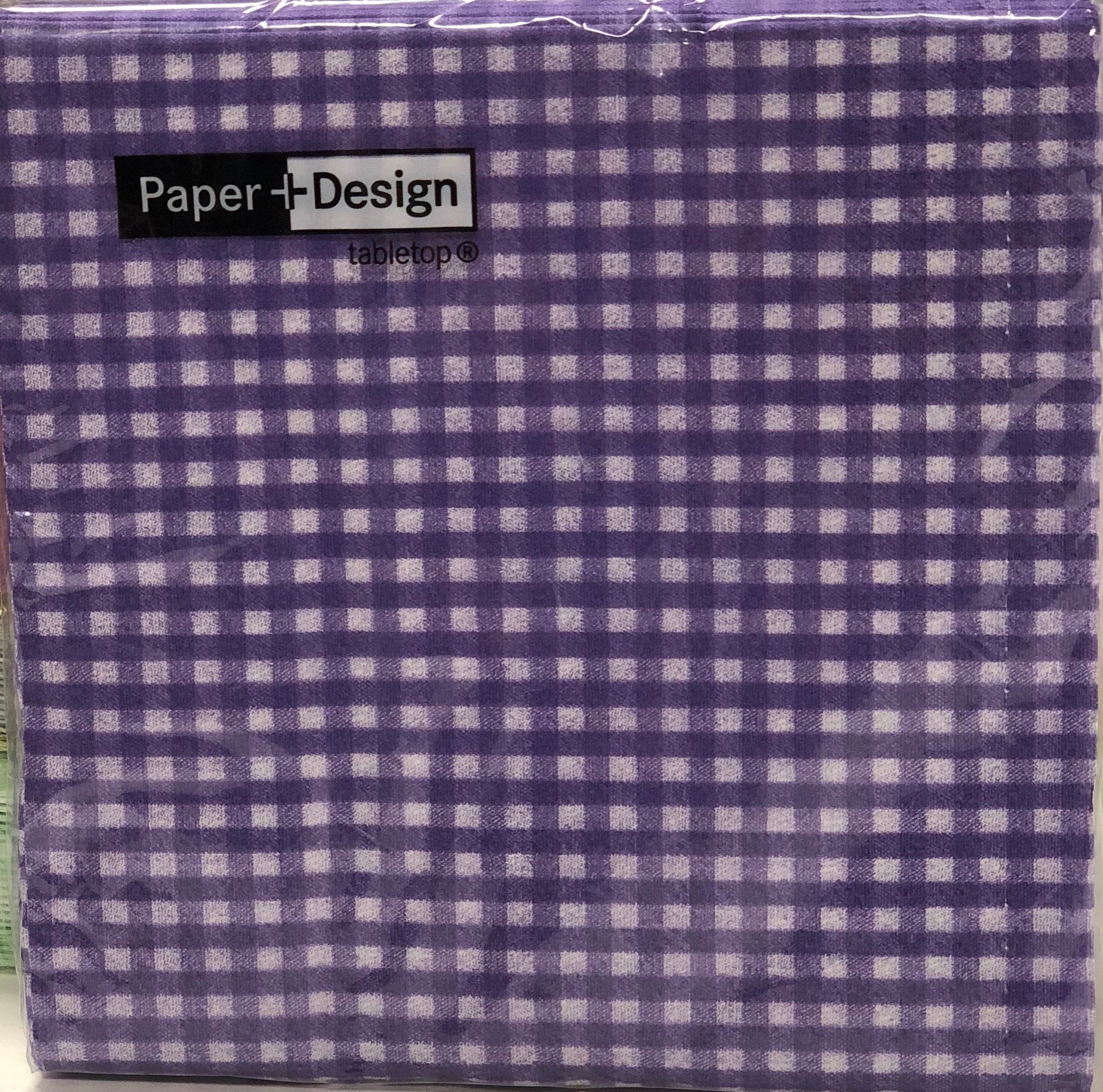Cocktail Napkin- Vichy-Lavender