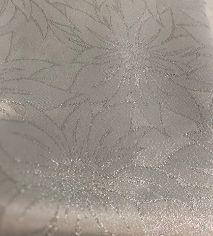 Glitter Poinsettia Table Cloth