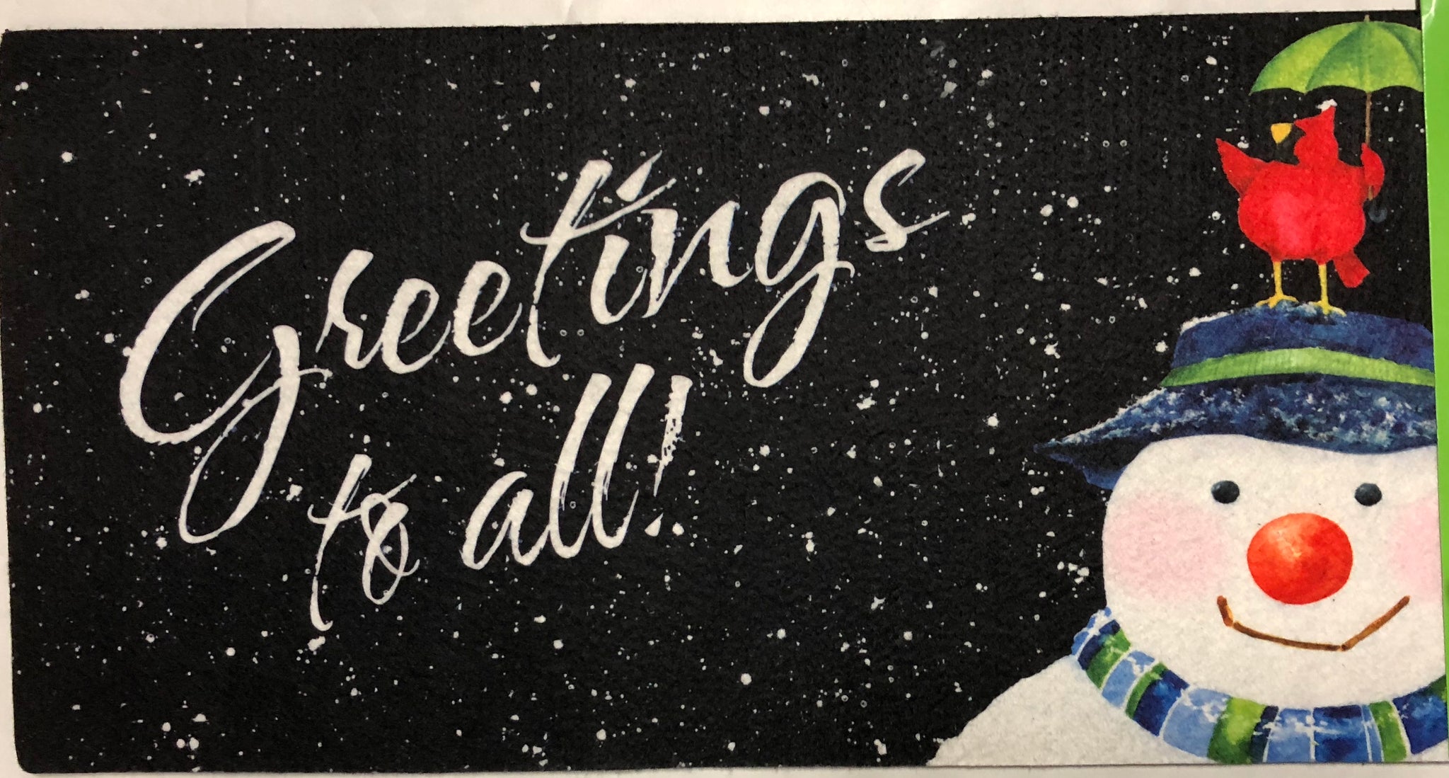 Greeting To All Mat - Small