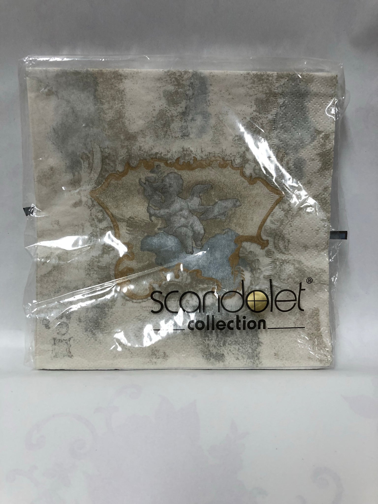Luncheon Napkin -Putte -gold/ creme