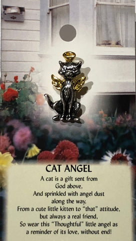 Cat Angel Pin -Wings