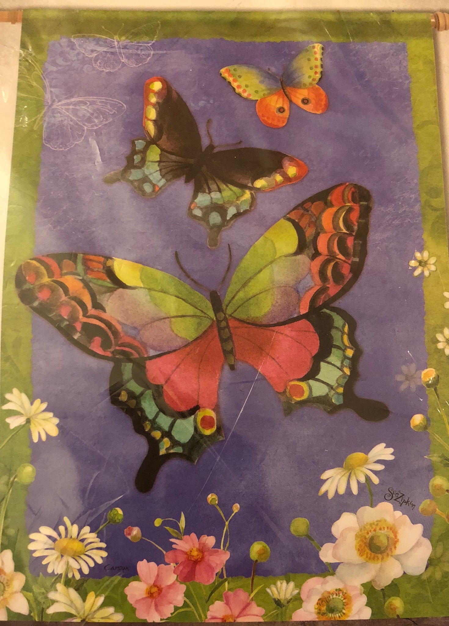 Butterfly Trio- Large Flag