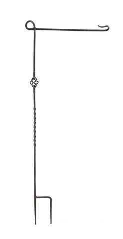 Heavy Wrought Garden Flag Holder