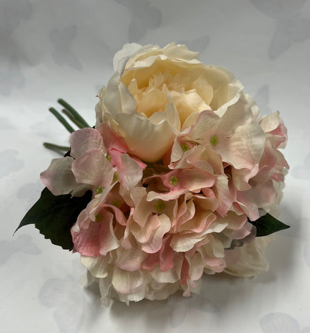 Peony and Hydrangea Bouquet -Light Pink