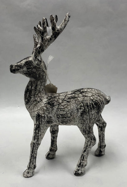 Crackle Deer Figurine