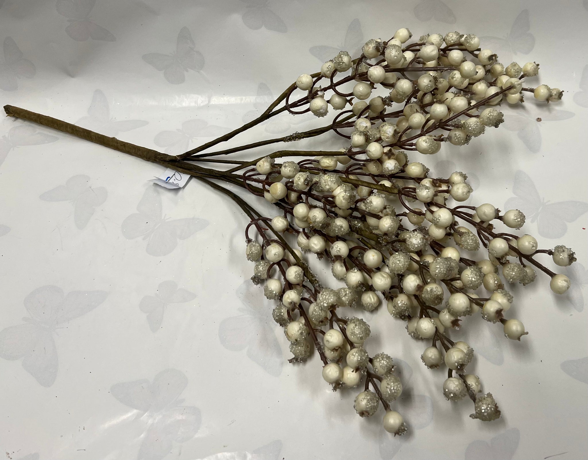 Iced White “Outdoor” Berry Bush