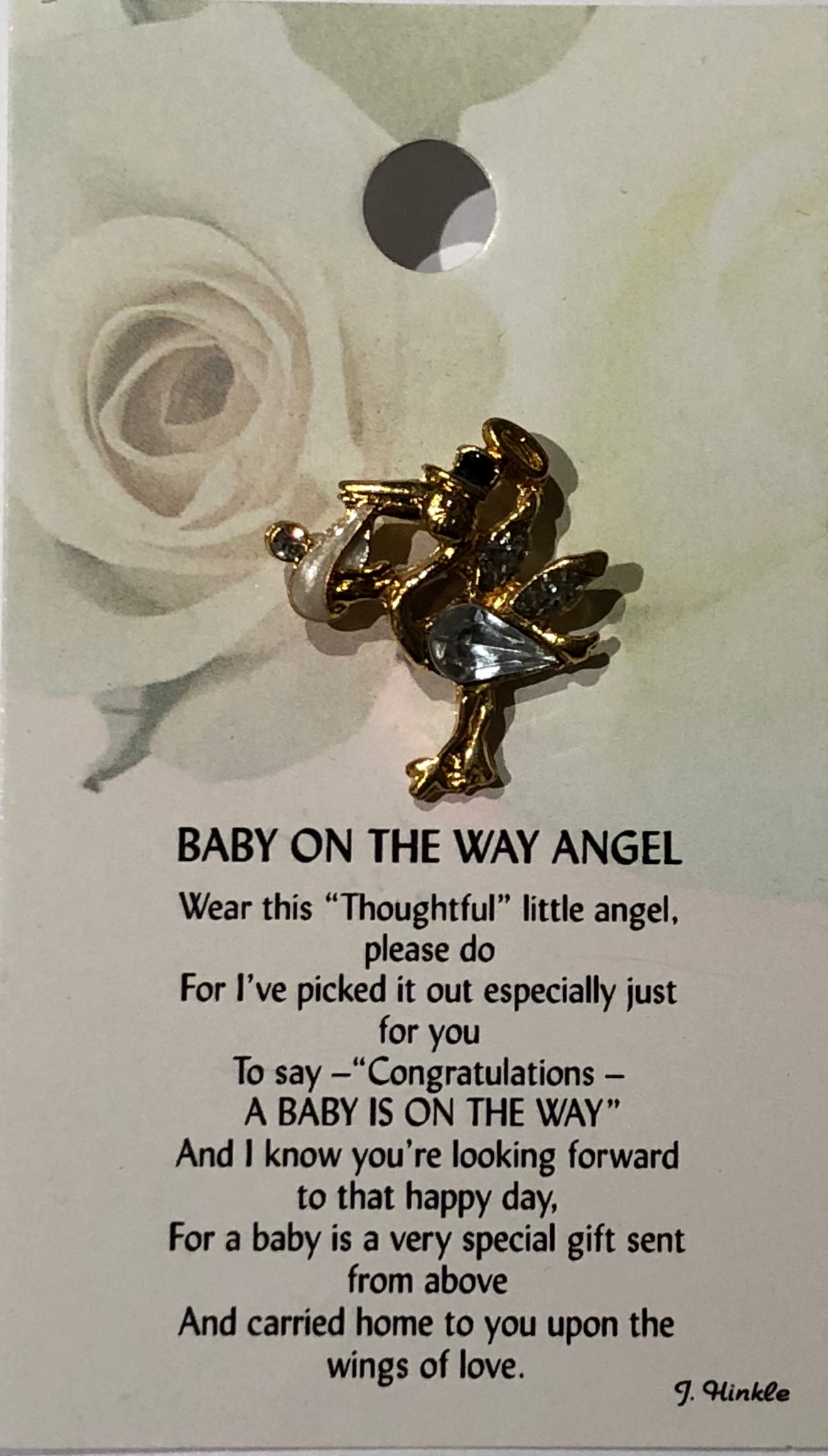 Baby On The Way Angel Pin