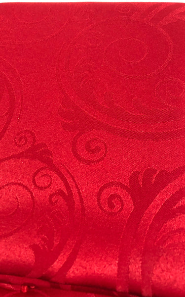 Table Cloth -Swirls -Red